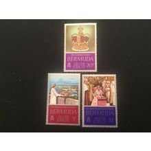 ICOLLECTZONE Bermuda 347-349 royalty VF NH