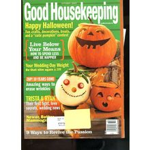 GOOD HOUSEKEEPING MAG. Oct. 2003 HAPPY HALLOWEEN ISSUE TRISTA & RYAN VG.