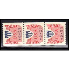 CVP31 23c Shield Very Fine MNH Dry Gum Strip of 3 PA5190