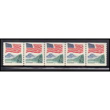 2280 25c U.S. Flag Very Fine MNH PNC 5/5 KA9119