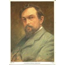 Music CLAUDE-ACHILLE DEBUSSY Art Postcard (Ackermann 7141)