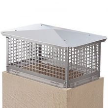 Chimney Cap, 13" x 24" Flue Caps, 304 Stainless Steel Fireplace Chimney Cove...