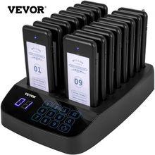 F101 Restaurant Pager System 16 Pagers, Max 98 Beepers Wireless Calling Syst...