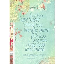 Fear Less - Tree Free Greeting Card - 17211