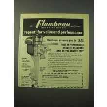 1951 Flambeau Outboard Motors Ad - Performance