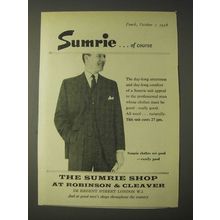 1958 Sumrie Suit Ad - SumrieÉ of course