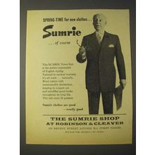 1958 Sumrie Town Suit Ad - Spring-time for new clothes Sumrie Éof course