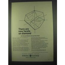 1967 General Electric Man-Made Diamonds Ad - New Facets