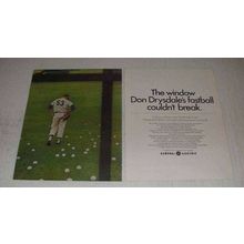 1967 General Electric Lexan Windows Ad - Don Drysdale