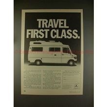 1979 Mercedes Autobahn Caravan Ad - Travel First Class!