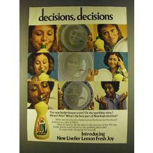 1980 Lemon Fresh Joy Ad - Decisions, Decisions