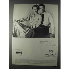 1980 Van Laack Shirts Ad - Style Reflection Education