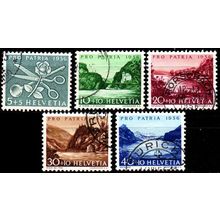 SCHWEIZ SWITZERLAND [1956] MiNr 0627-31 ( O/used ) [01] Pro Patria
