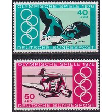 GERMANY BUND [1976] MiNr 0886-87 ( **/mnh ) Olympiade