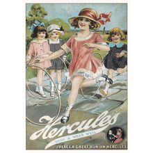 Hercules Wash & Wear Hula Hoola Hoop Advertising Postcard