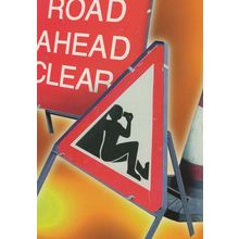 Drinking Alcohol Comic Road Sign Tropical Drinks Advertising Postcard