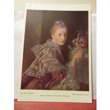 THE PAINTER'S WIFE by Allan Ramsay unused postcard National gallery scotland =