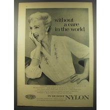 1956 Du Pont Nylon Ad - Blousecraft blouse - without a care in the world