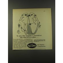 1956 H.H. Scott High Fidelity Components Ad - To men who recognize