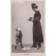 New Smoking Act Child Dropping Case Cigarettes Policeman Old RPC Postcard