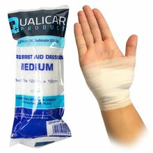 STERILE CONFORMING DRESSING 12cm x 12cm Stretchy Bandage Non Adherent First Aid