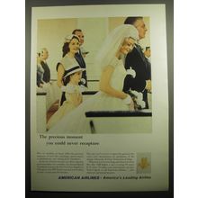 1960 American Airlines Ad - The precious moment you could never recapture