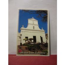 THE CATHEDAL, OLD SAN JUAN, PUERTO RICO used postcard 2000 pm =