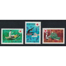 Finland Red Cross Fund Blood Service 3v 1972 MNH SG#820-822