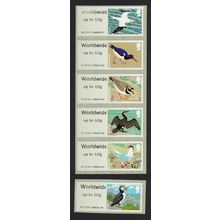 Great Britain Birds Post and Go Worldwide 10gr 6v FV£16.80 2011 MNH