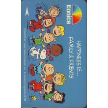 Konica Peanuts~Happines Is... Family & Friends S'pore $2 Telephone Card (Used)