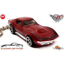 RARE KEYCHAIN 68~69~70 RED CHEVY CORVETTE C3 CUSTOM Ltd Ed.