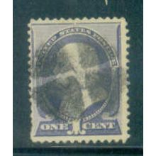 Used 212 1c Benjamin Franklin Barely Clears M01523