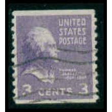 Used 842 3c Thomas Jefferson Almost Very Fine M08807