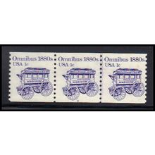 1897 1c Omnibus Very Fine MNH Dry Gum PNC 2/3 KA9356
