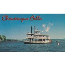 Champagne Belle Steamer Chautauqua Belle Boat Tour Public Excursion Postcard