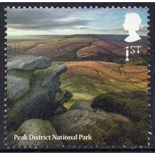 GB 2021 National Parks - Peak District National Park 1st Sheet Used