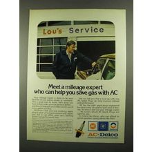 1974 AC Spark Plugs Ad - Meet a Mileage Expert