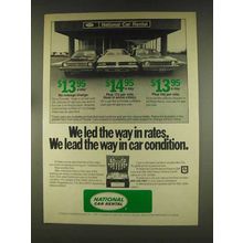 1976 National Car Rental Ad - We Led The Way In Rates