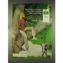 1976 Kool Super Longs Cigarettes Ad - Longer you Smoke