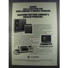 1982 Harris Super minicomputers, data terminals, PBX ad
