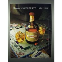 1982 Drambuie Liqueur Ad - Over Ice with Park Place