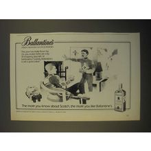 1987 Ballantine's Scotch Ad - The More You Know About Scotch