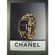 1989 Chanel Watch Ad Ad - Le Temps Chanel