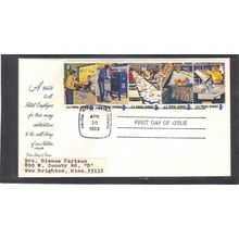 FDC Artmater 1489-1493 8c Postal Service (Cachet-Label/A) CV41317