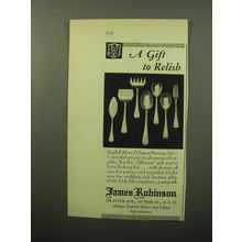 1950 James Robinson English Hors d'Oeuvre Serving Set Advertisement