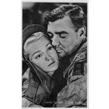 Greta Garbon Robert Mitchum Rare Kwatta Belgium Postcard Size Film Photo