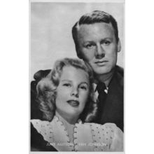 June Allyson Van Johnson Rare Kwatta Belgium Postcard Size Film Photo