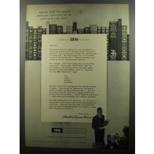1956 IBM Executive Electric Typewriter Advertisement