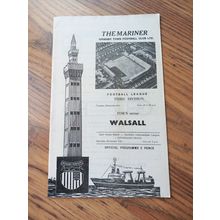 1973/74 Grimsby Town vs Walsall - Division 3 **FREE P&P**