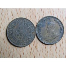 India 1913 1/12 Anna Coin